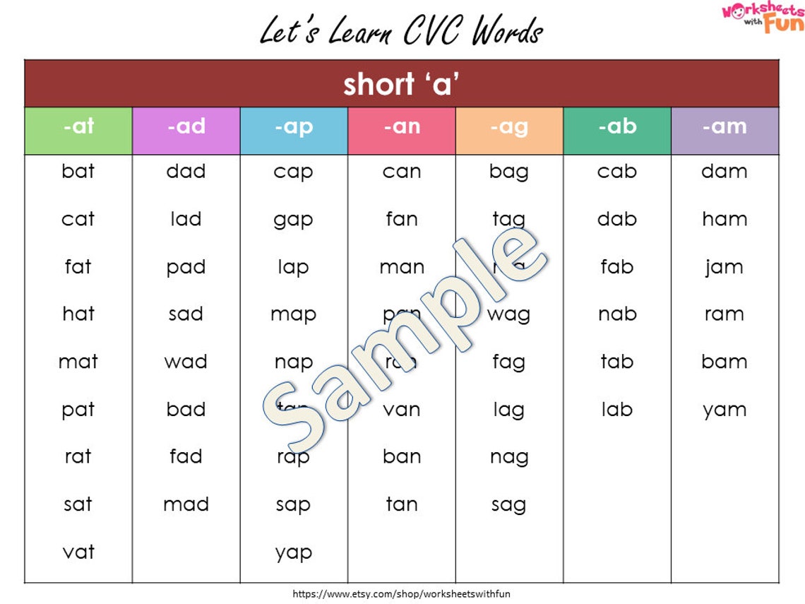 cvc-word-list-printable