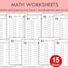 Printable Basic Math Flashcards Etsy