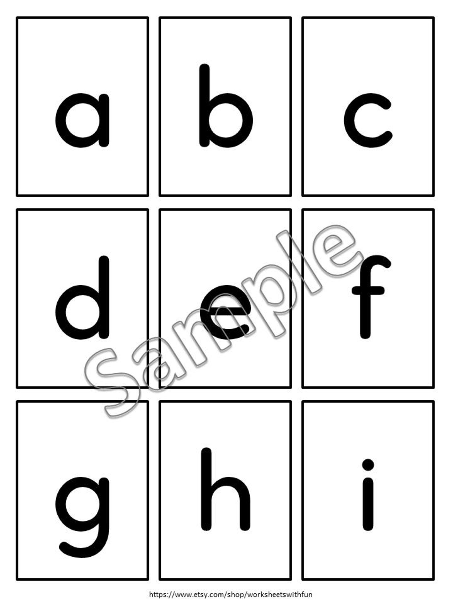 Alphabet & Number Flashcards Printable, ABC Flash Cards, Numbers 0-30 ...