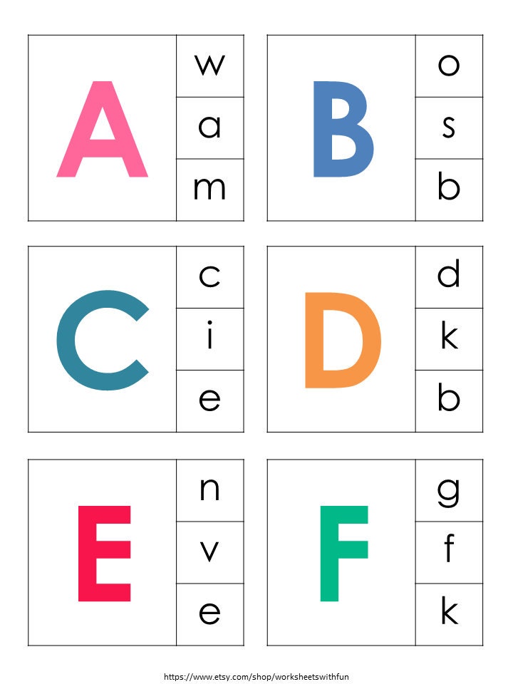 Alphabet Review and Assessment Worksheets | 40 Printable ABC Activities ...