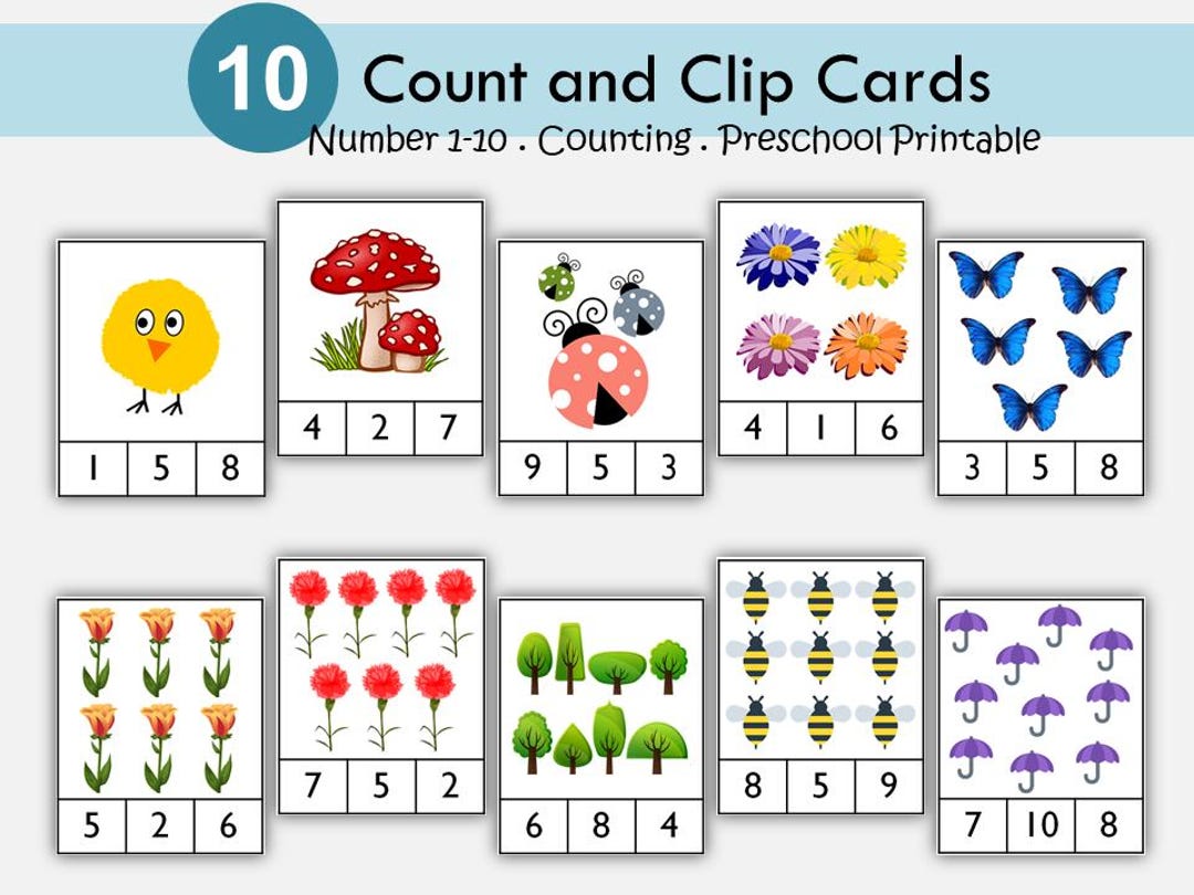 count-and-clip-cards-numbers-1-10-preschool-printable-counting-activity-number-sense-kindergarten-math-educational-resource-etsy