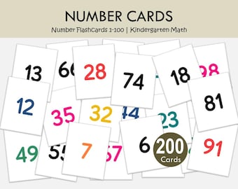 Zahlenkarten 1-100 zum Ausdrucken, Mathematik für Vorschule und Kindergarten, Zählaktivität für Zuhause (PDF)
