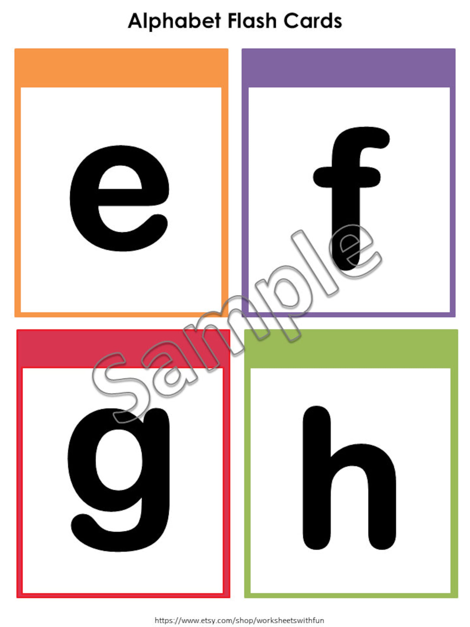 Alphabet & Number Flashcards Printable | Preschool and Toddler Learning ...