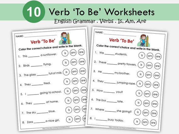 Is Are Worksheet.pdf Verb To Be Am Is Are Worksheets Pdf Fill In The Blanks With Am Is Are