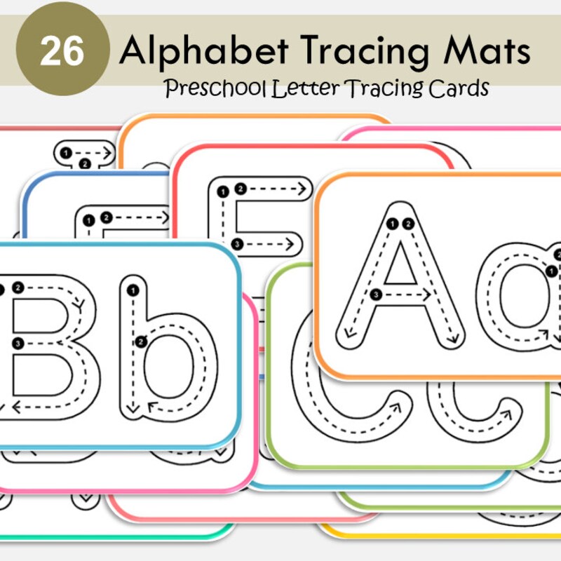 Alphabet Tracing Abc - Etsy New Zealand