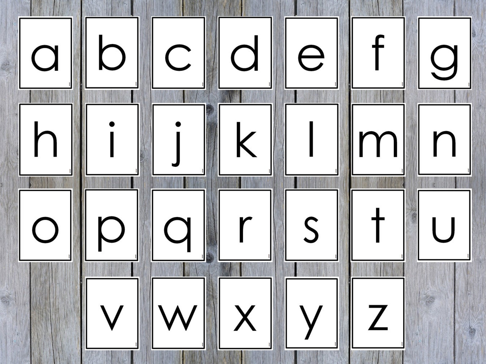 Alphabet Cards Printable for Preschool Uppercase and - Etsy