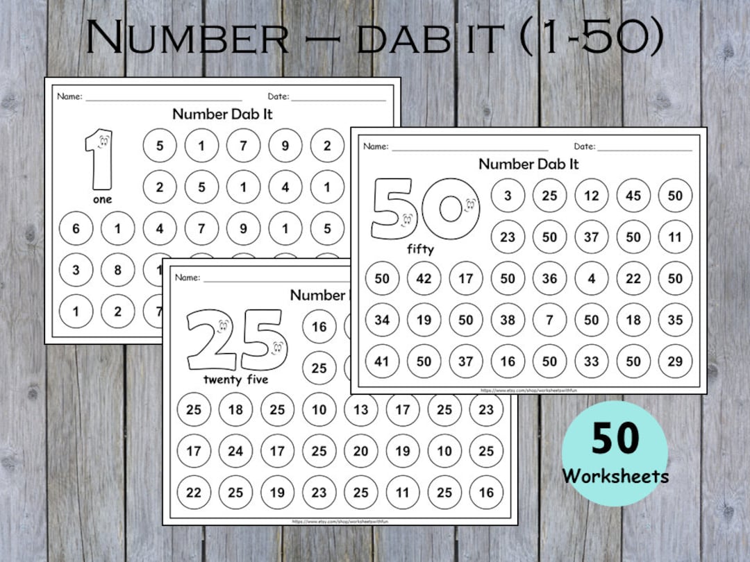 Numbers 1 50 Worksheets Preschool Number Of The Day Printable numbers-1-50-worksheets-preschool-number-of-the-day-printable