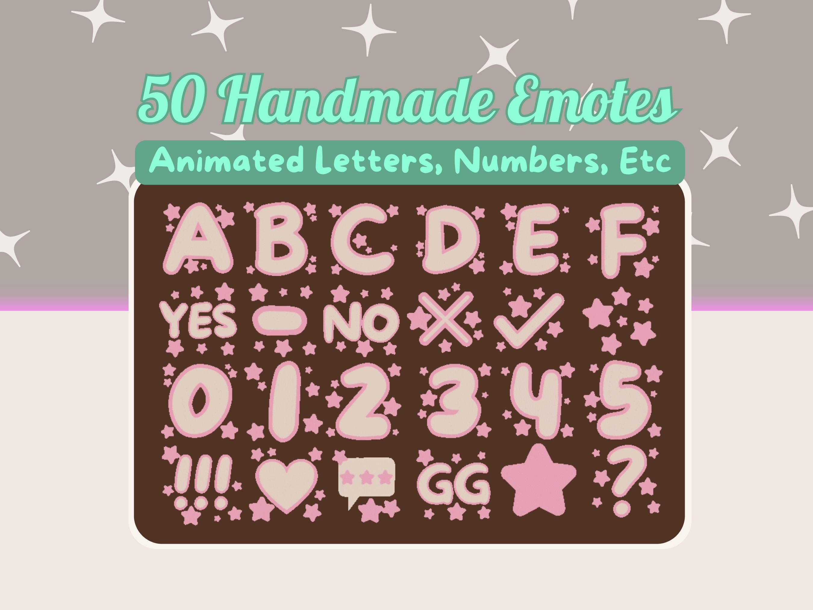 Alphabet Emotes 200+ Cat Emotes Pack | for Discord and Twitch | Includes Handmade ...