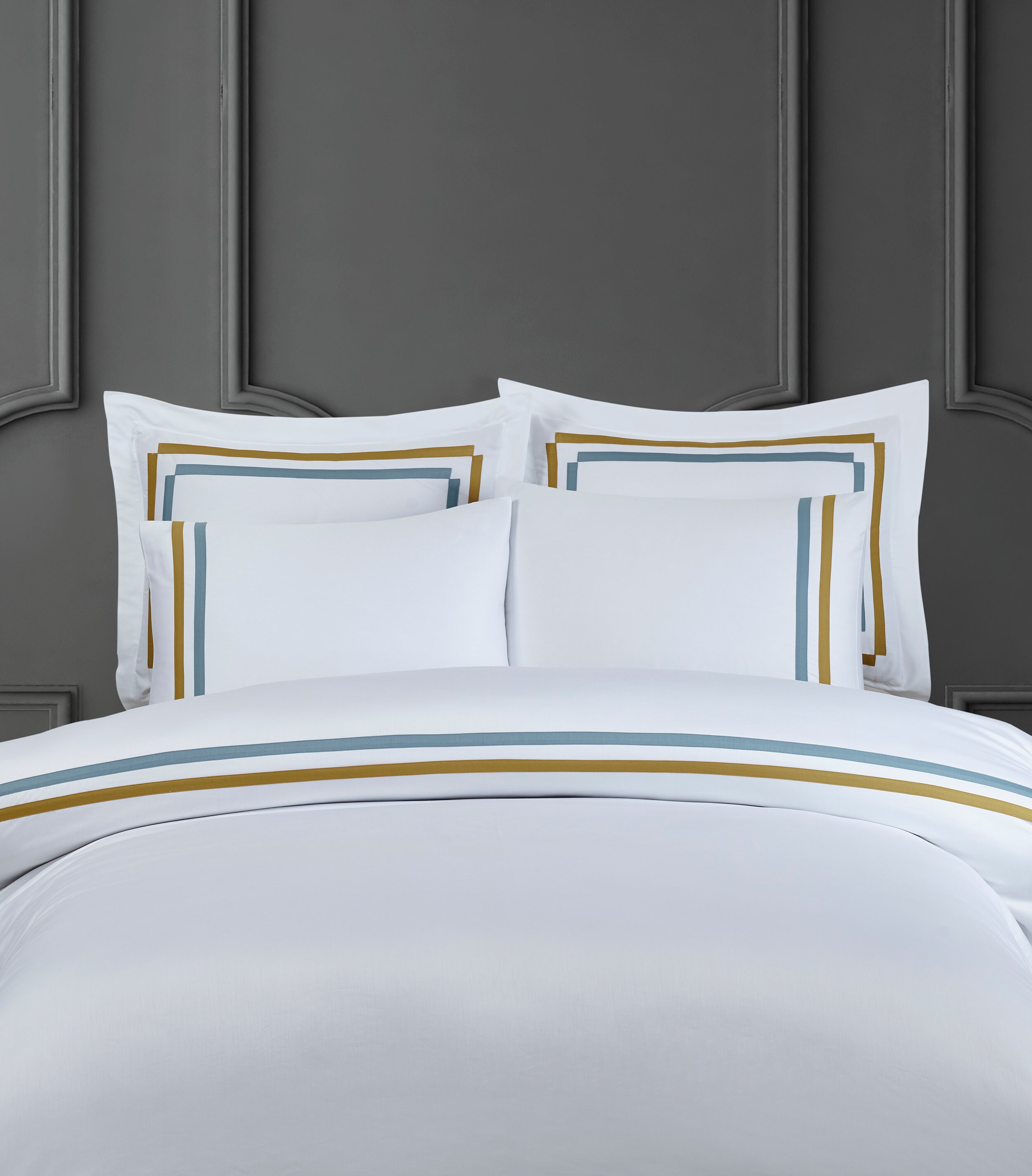 Thick Piping Duvet Cover Set 305 TC Cotton Sateen Etsy