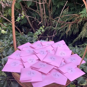 25 coriandoli matrimonio rosa rosa - bustine di carta ecologica + adesivi + rosa appassita + fiore da riempire fai da te, riempi le borse MIGLIOR VALORE su etsy