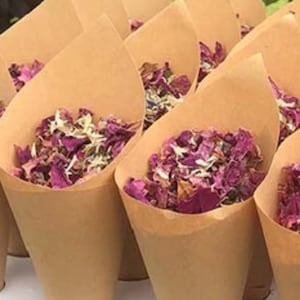 Rosa seca m lavanda seca y caléndula - Suficiente para llenar 50 conos NADIE MÁS BARATO