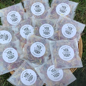 60 coriandoli biodegradabili per matrimonio - delicate rose rosse essiccate, altamente aromatiche - fai da te riempi i sacchetti... 60 sacchetti di coriandoli per matrimonio mr & mrs
