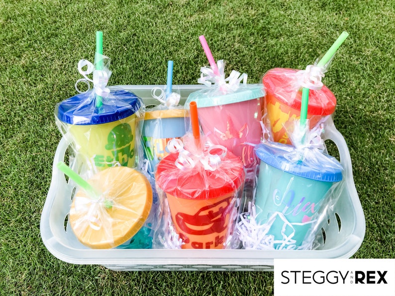 Personalize Color Changing Cups 16oz Personalized gift for goodie bags party favors birthdays school showers holidays image 9