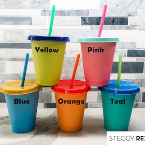 Personalize Color Changing Cups 16oz Personalized gift for goodie bags party favors birthdays school showers holidays image 10