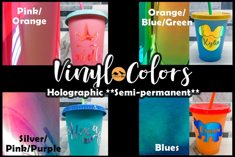 Personalize Color Changing Cups 16oz Personalized gift for goodie bags party favors birthdays school showers holidays image 7