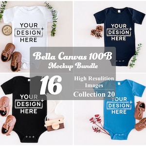 Bella Canvas 100B Body Bundle Mockup, Baby Body, Junge, Bella Canvas 100B, Baby Mockup, Baby Body Mockup, Asphalt, Baby One, Mama