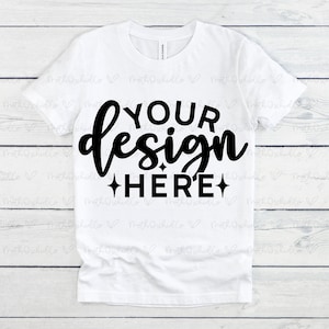 Bella Canvas 3001Y White Mockup, Belal Canvas Youth Mockup, Flat Lay Mockup, TShirt Mockup, Kids Shirt Mockup,Boy Girl Brother Sister TShirt