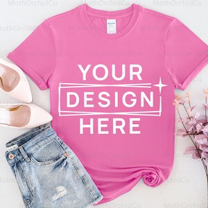 Gildan 64000 Azalea Mockup, Gildan 64000, T-Shirt Mockup, Azalea 6400 Mockup, Azalea Shirt Mockup, Tee Mockup, Digital Mockup, Styled Mockup