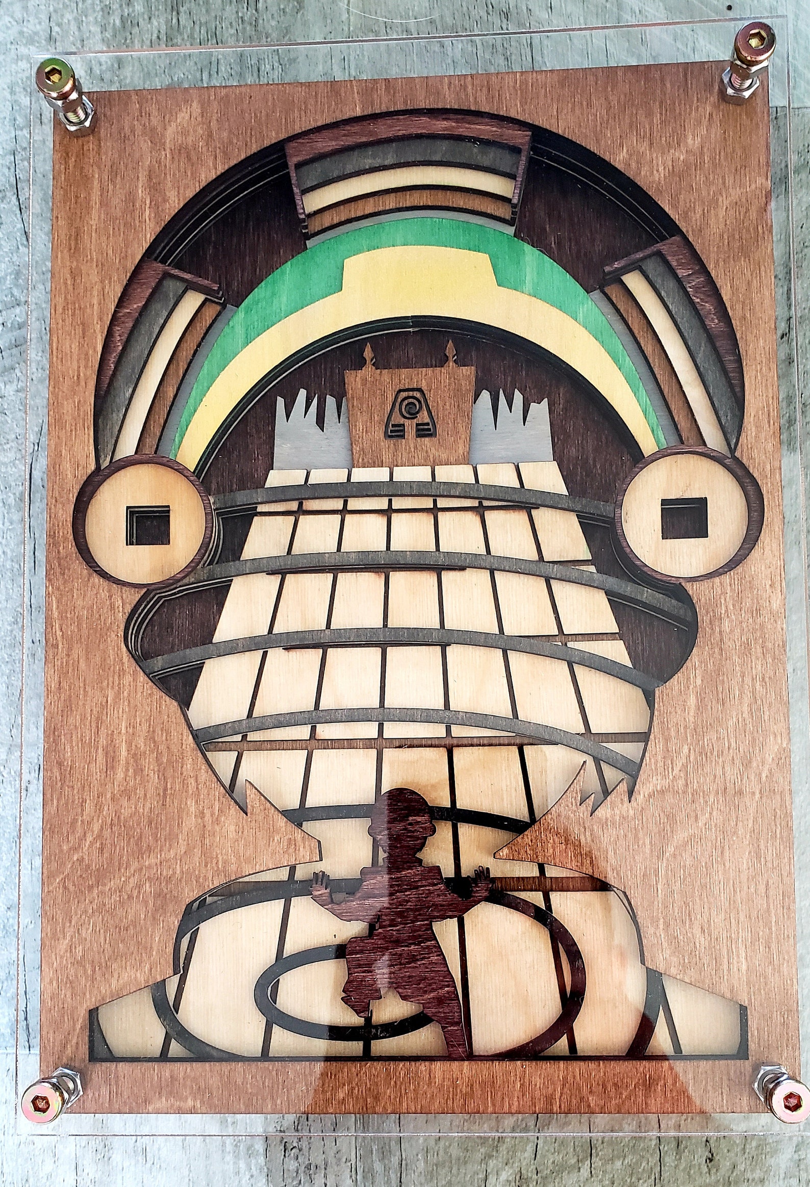 Avatar Toph 3D Wood Art Etsy