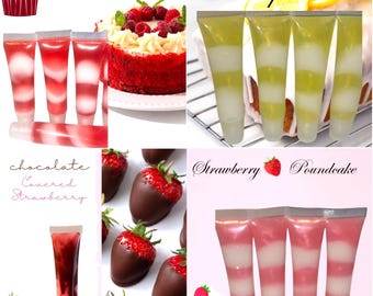 Dessert Drip Lip Gloss Bulk | Flavored Layered Swirl Lip Gloss | High Shine Non Sticky Gloss | Lip Gloss Vendor |