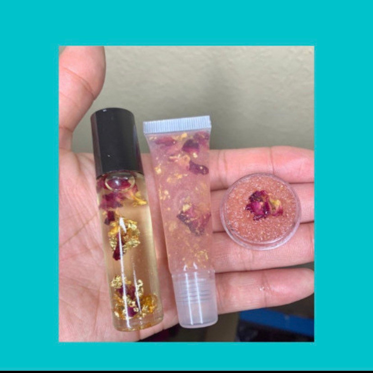Wholesale Rose Lip Oil Lip Scrub and Lip Gloss Set/bundle Etsy