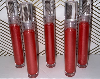 Pink glitter versagel based lip gloss- Princess lip gloss