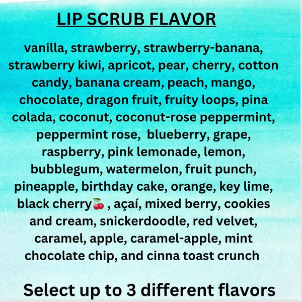 Lip Scrub Etsy