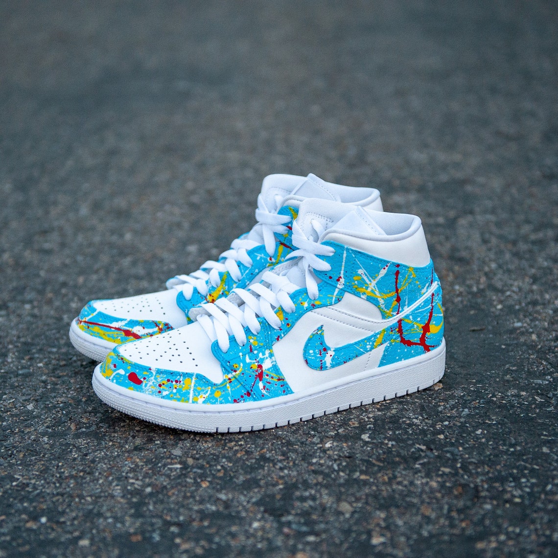 Custom Splatter Paint Jordan 1s Etsy
