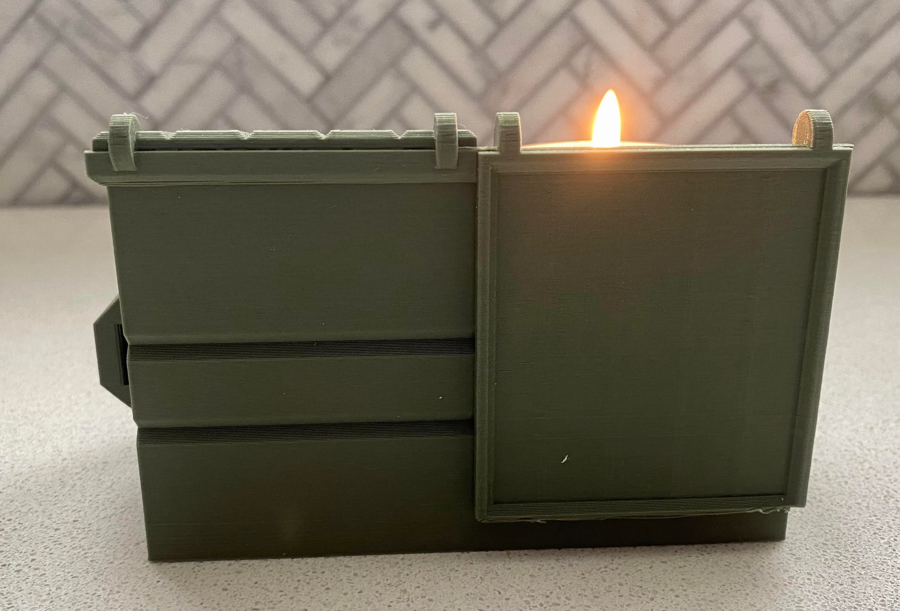Dumpster Fire Candle Holder Etsy