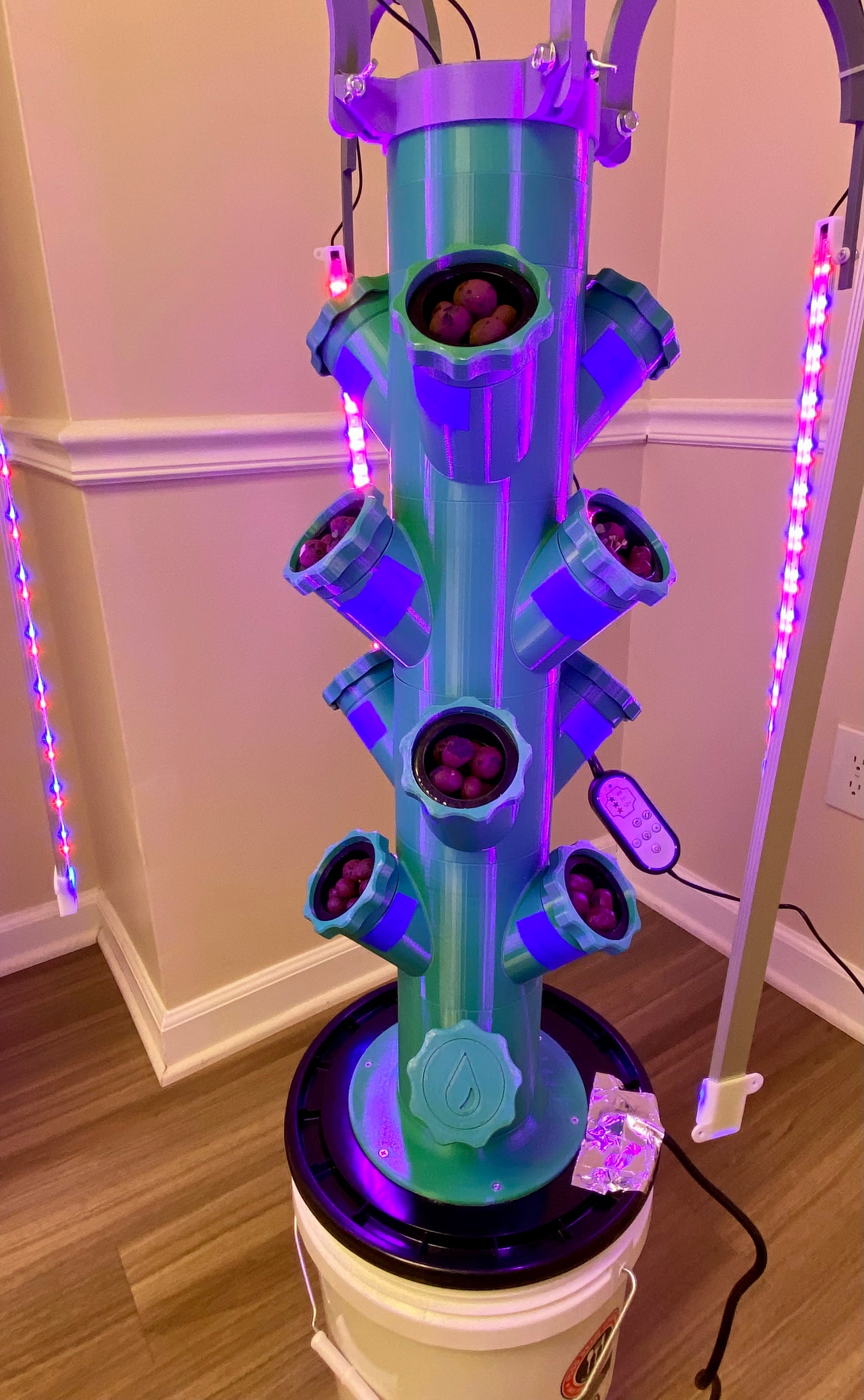 3D Printed Hydroponic Tower Etsy
