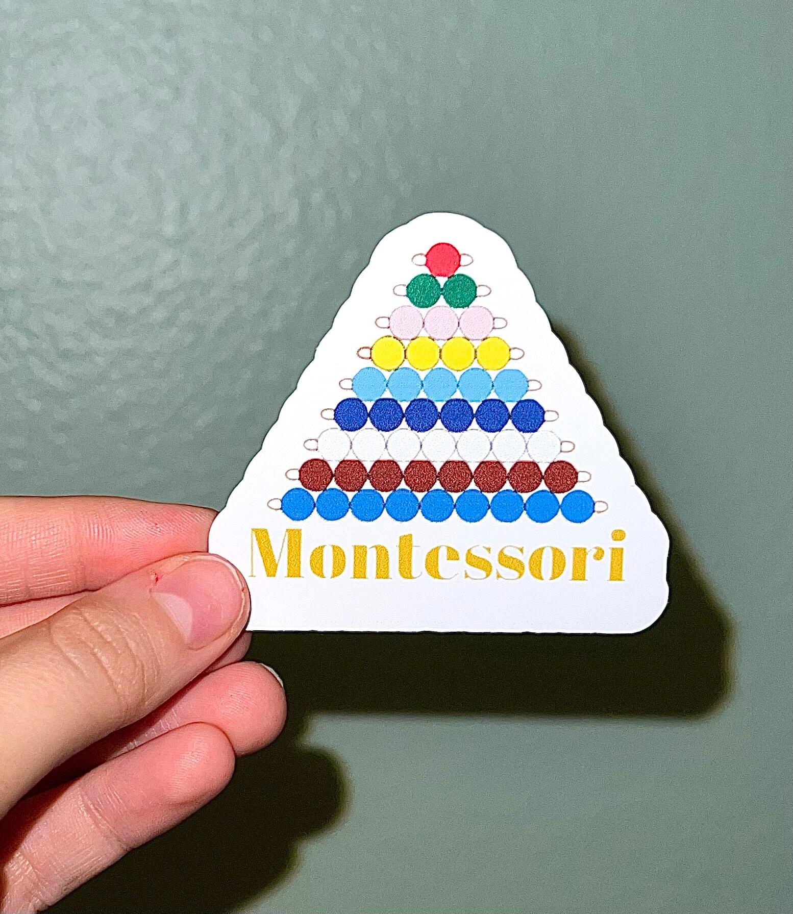 Waterproof Montessori Bead Stair Math Teacher Sticker - Etsy