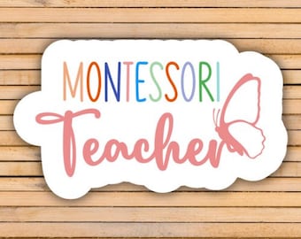 Waterproof Montessori Sticker / Teacher Sticker / Montessori Teacher Sticker / Maria Montessori