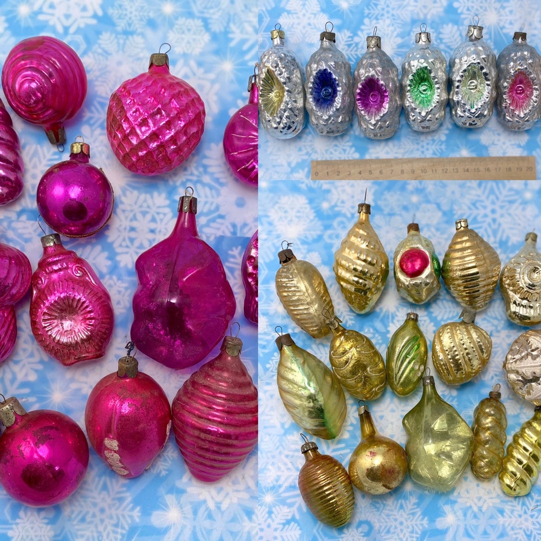 Vintage Christmas Ornament Sets 