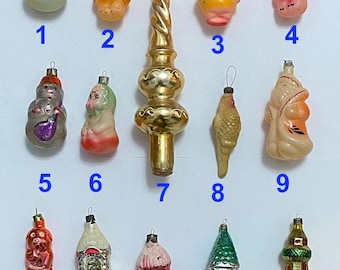Adornos navideños vintage / Decoraciones navideñas retro coleccionables