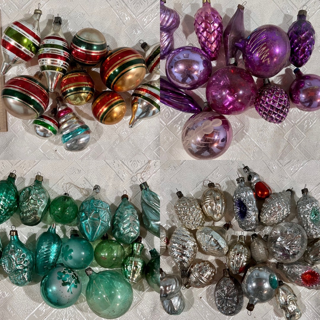Vintage Christmas Ornament Sets 