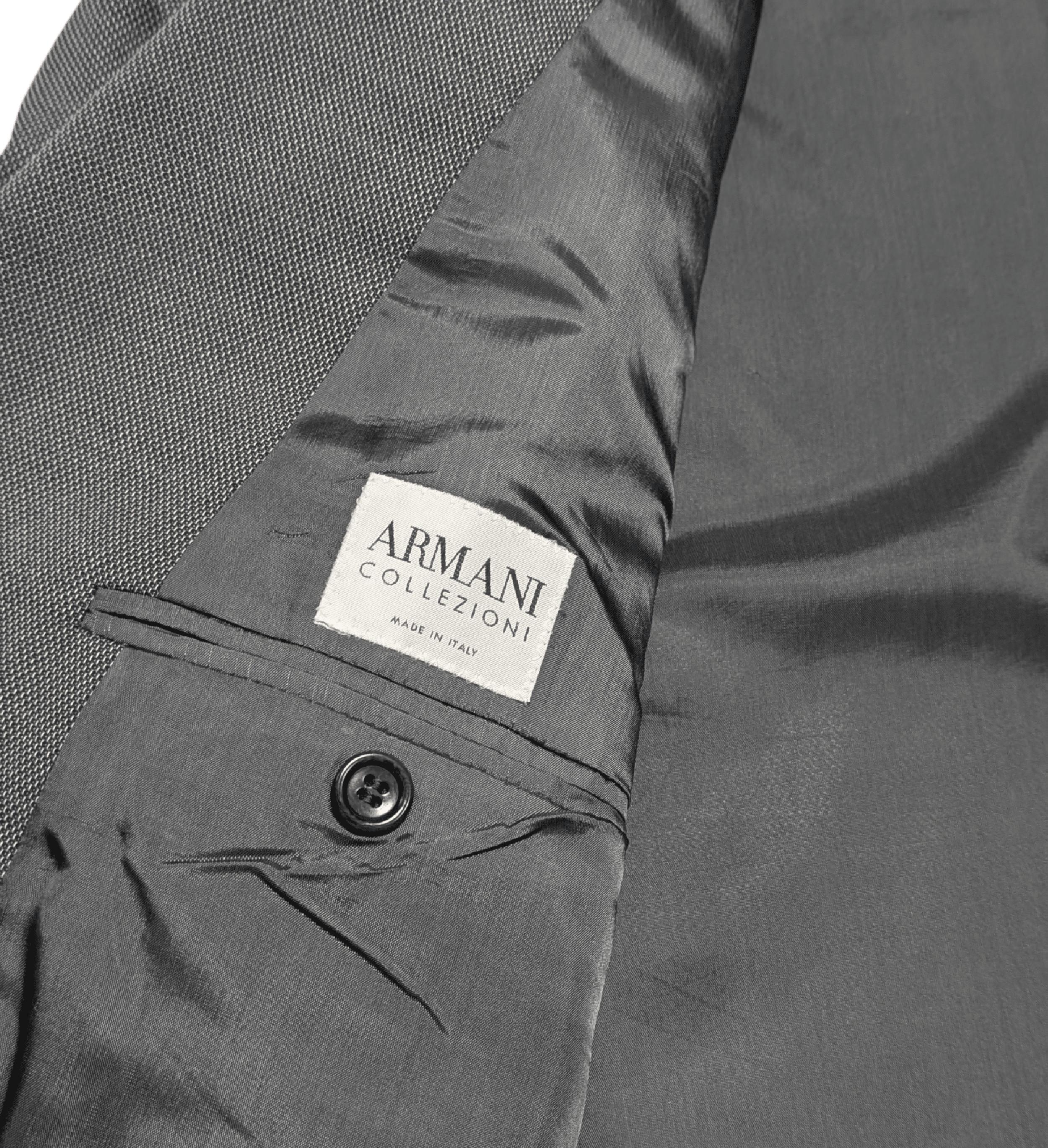 Designer Suits | Vintage Armani Collezioni Grey Wool Suit | Made