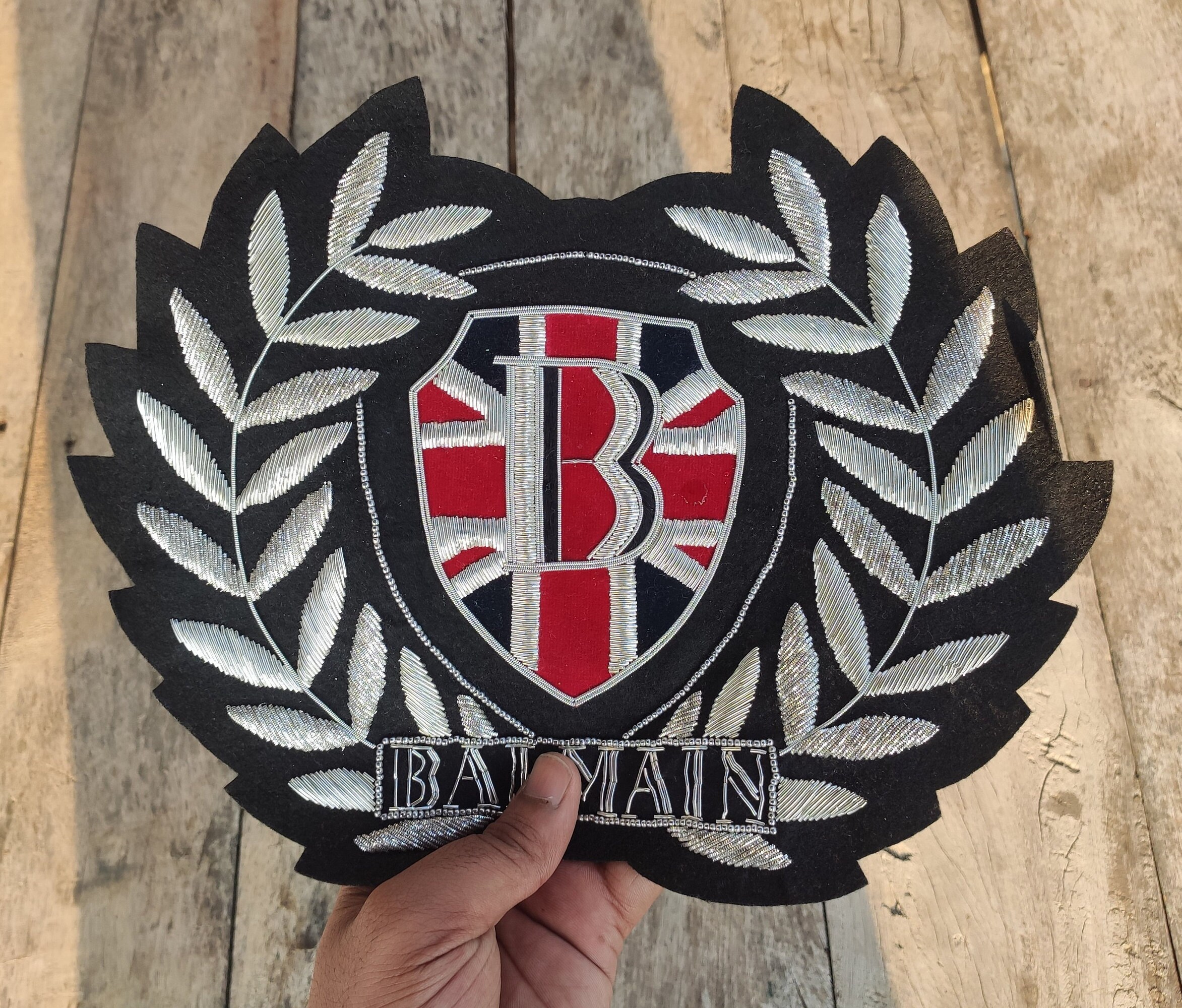 Hand Embroidered Garment Patch/Badge for jacket back Etsy