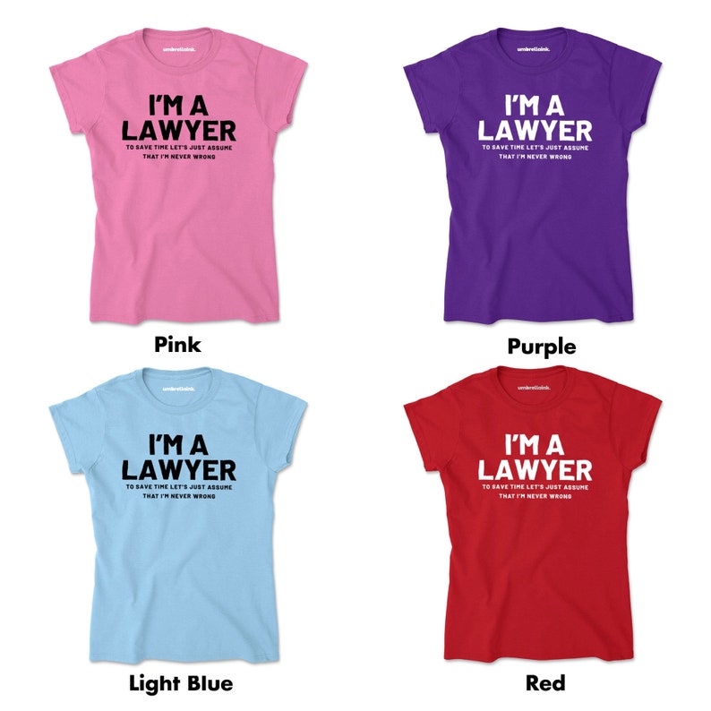 Im A Lawyer Work Womens T-Shirts Funny Gift Occupation Womens Mens
