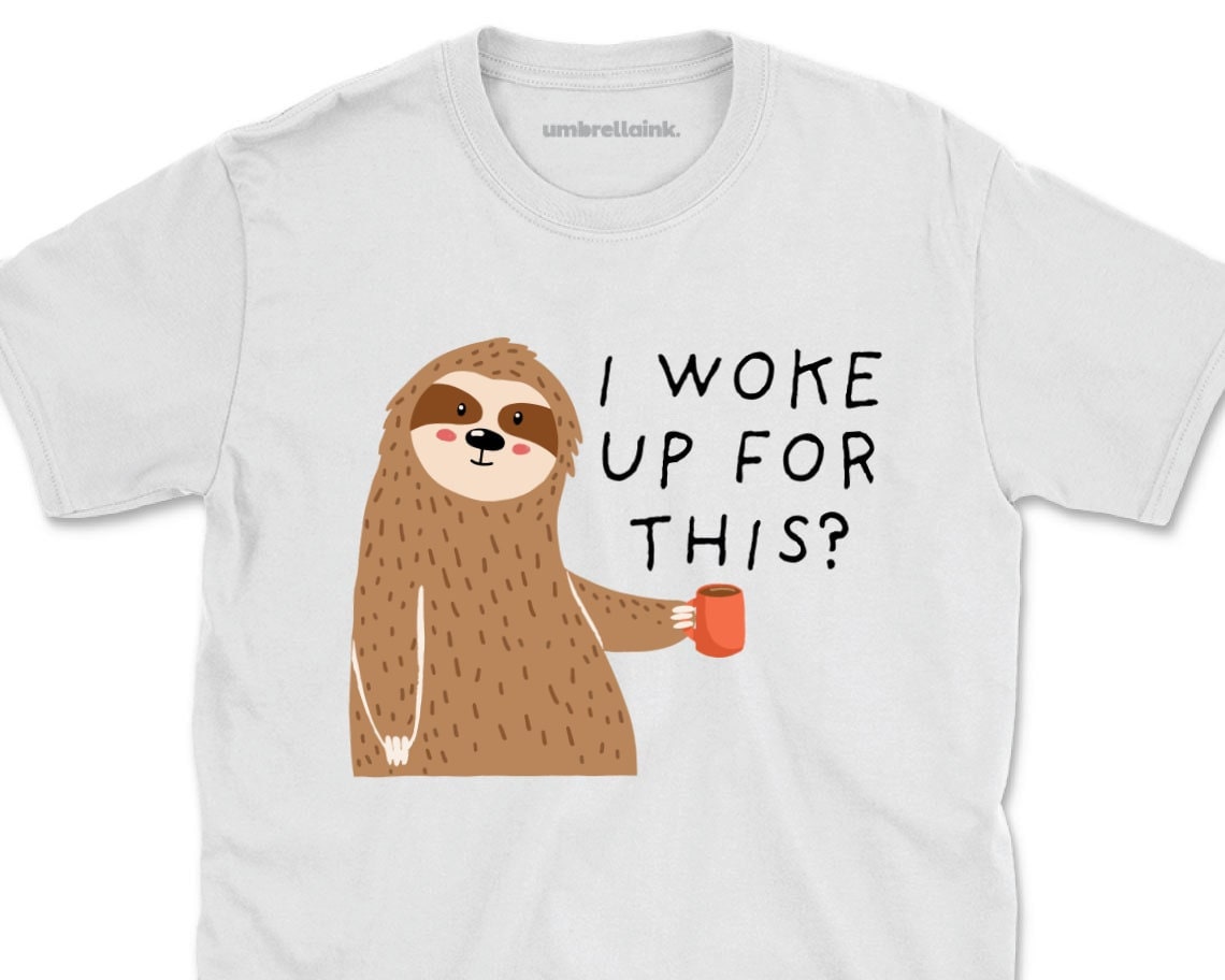 Sassy Sloth Animals Mens T-Shirts Funny Cute Womens Mens Tee | Etsy
