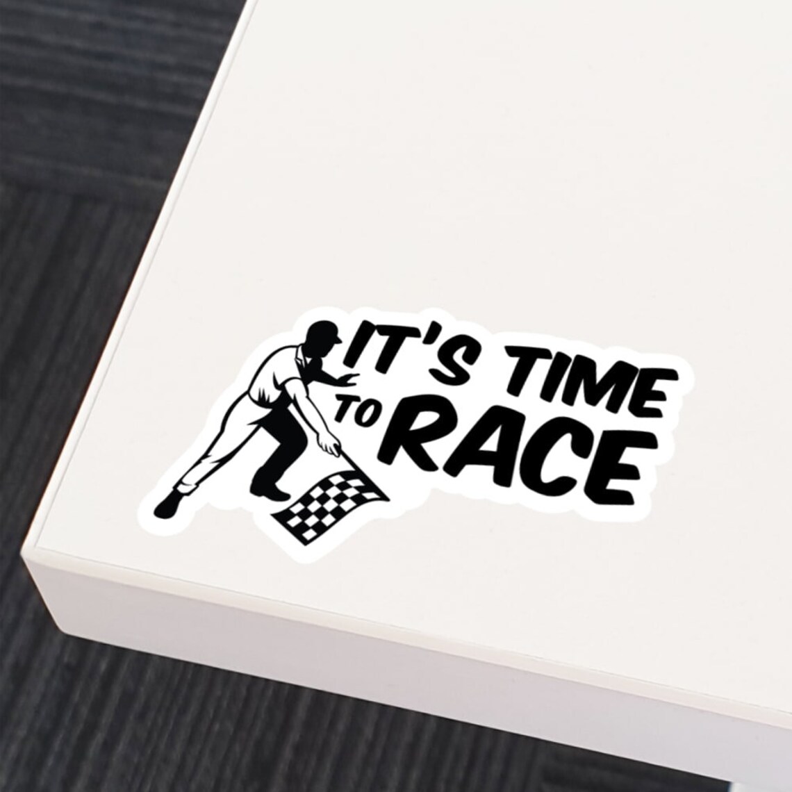 Time To Race Funny Sticker Decals Car Laptop Bumper Gift Book Etsy
