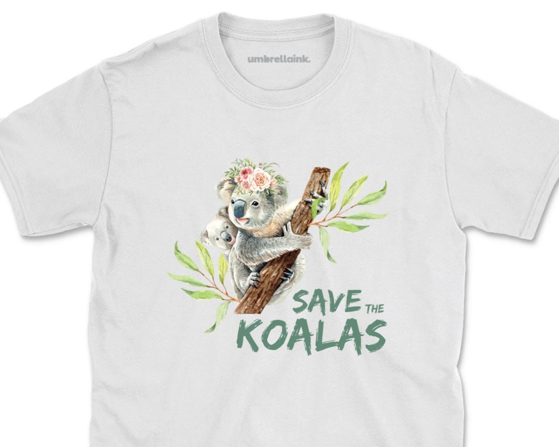 Save The Koalas Australian Mens TShirts Souvenir Shirt Mens Etsy