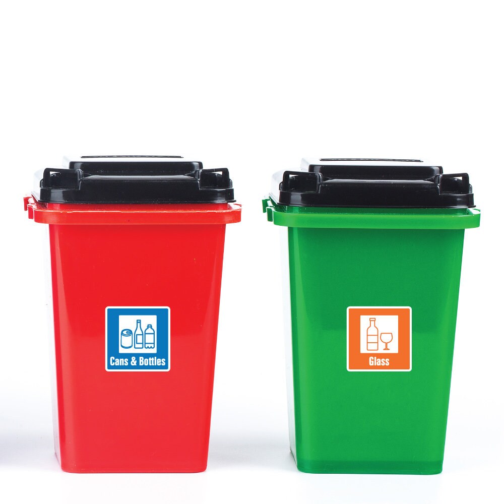 colores de papeleras de reciclaje