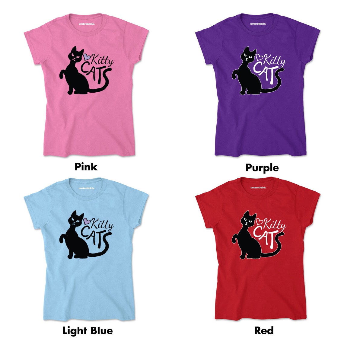 Love Kitty Cats Cat Womens Tshirts Funny Cute Pet Womens Mens Etsy