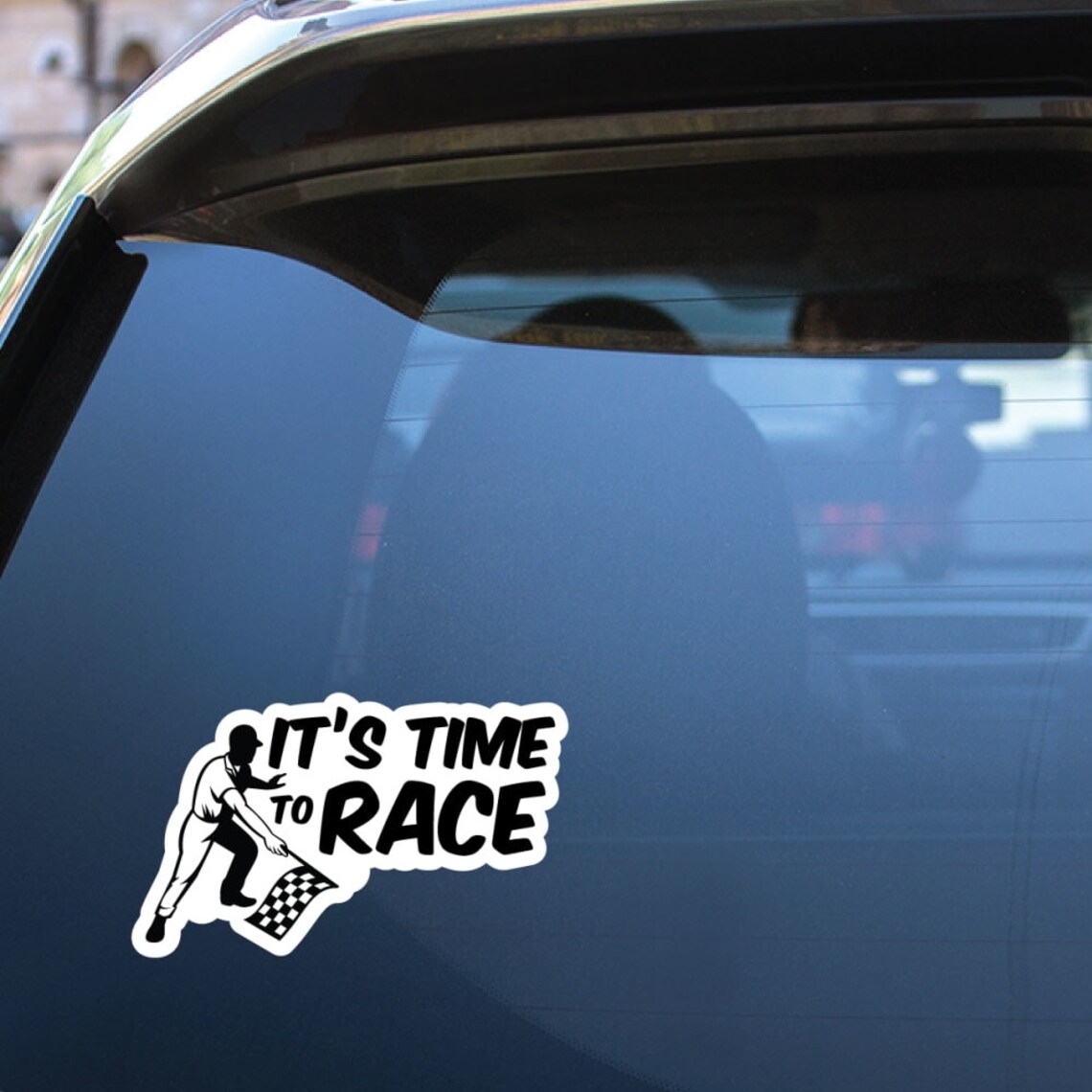 Time To Race Funny Sticker Decals Car Laptop Bumper Gift Book Etsy