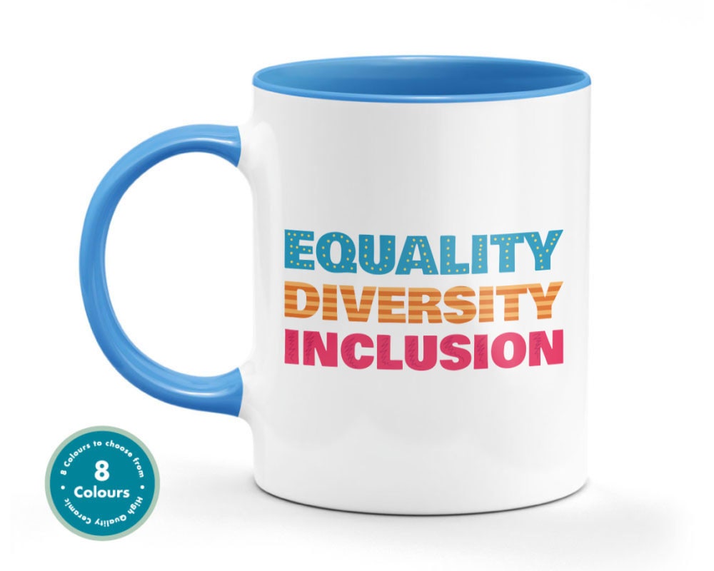 Diversidad Inclusión Activista Mug Diversity Gift Cup Etsy