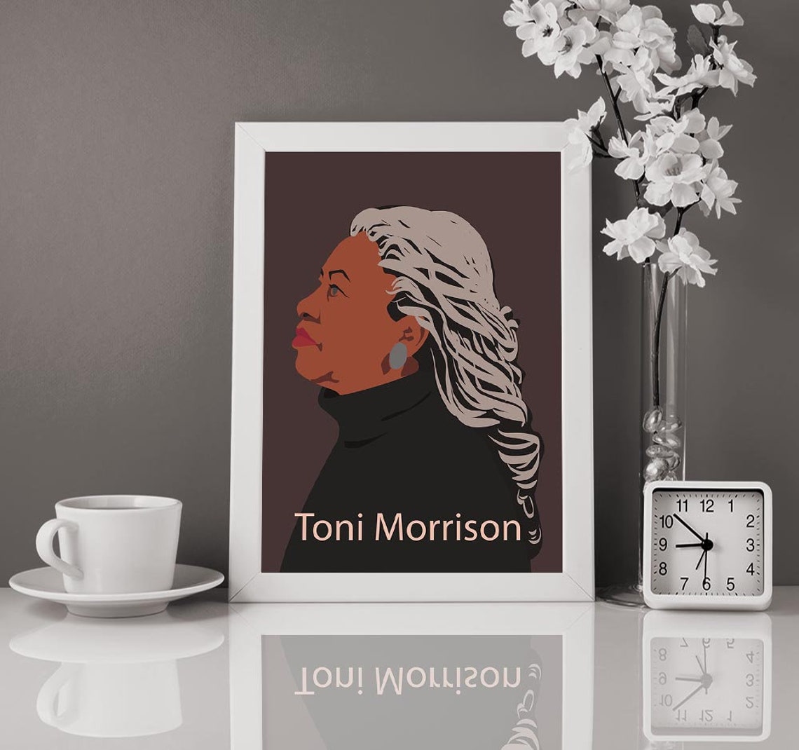 Toni Morrison Poster Toni Morrison Print Art Quote Gifts for - Etsy