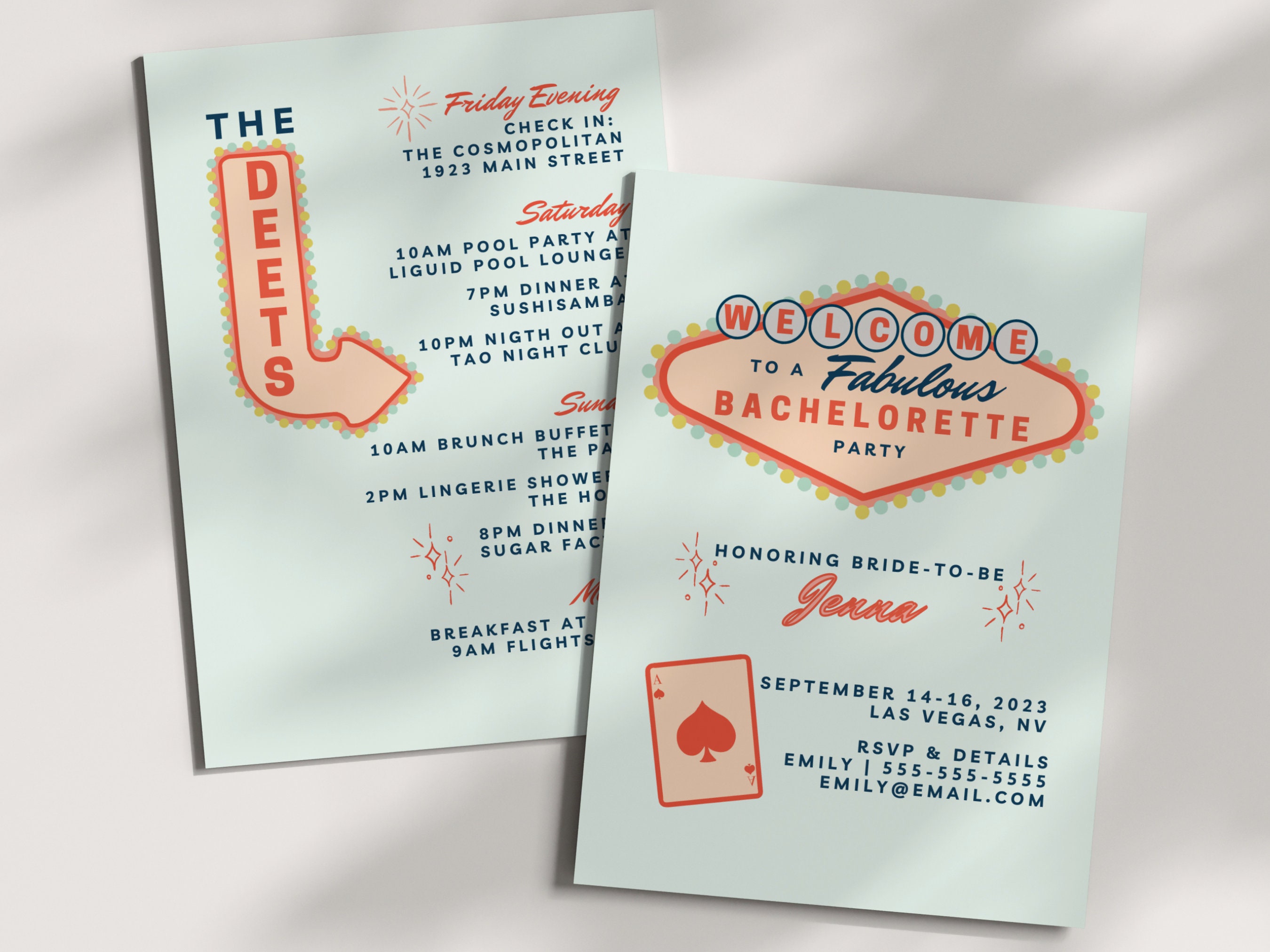 Plantilla de invitación para despedida de soltera en Las Vegas: temática de  casino (descarga digital) - Etsy México, image size:2700x2025