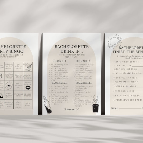 Bride or Die Bachelorette Game Templates | Til Death Do Us Party Bachelorette Party Game Downloads & Printables