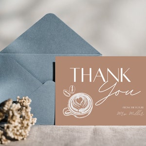 L'amour prépare une carte de remerciement pour la douche nuptiale de Zazzle.be Liste d'envies Vous avez des idées ? Café et expresso pour remerciements à télécharger sur toile