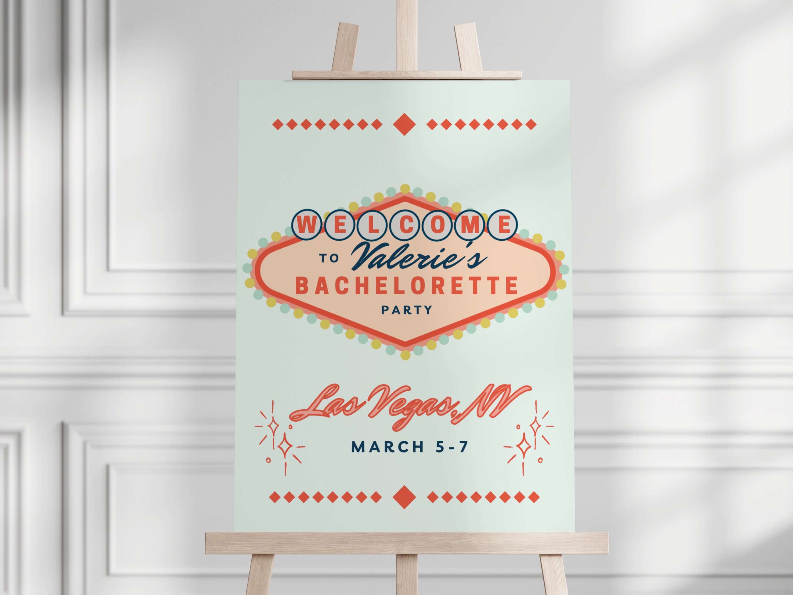 Las Vegas Sign Bachelor Bachelorette Party  Greeting Card for Sale by  jtrenshaw